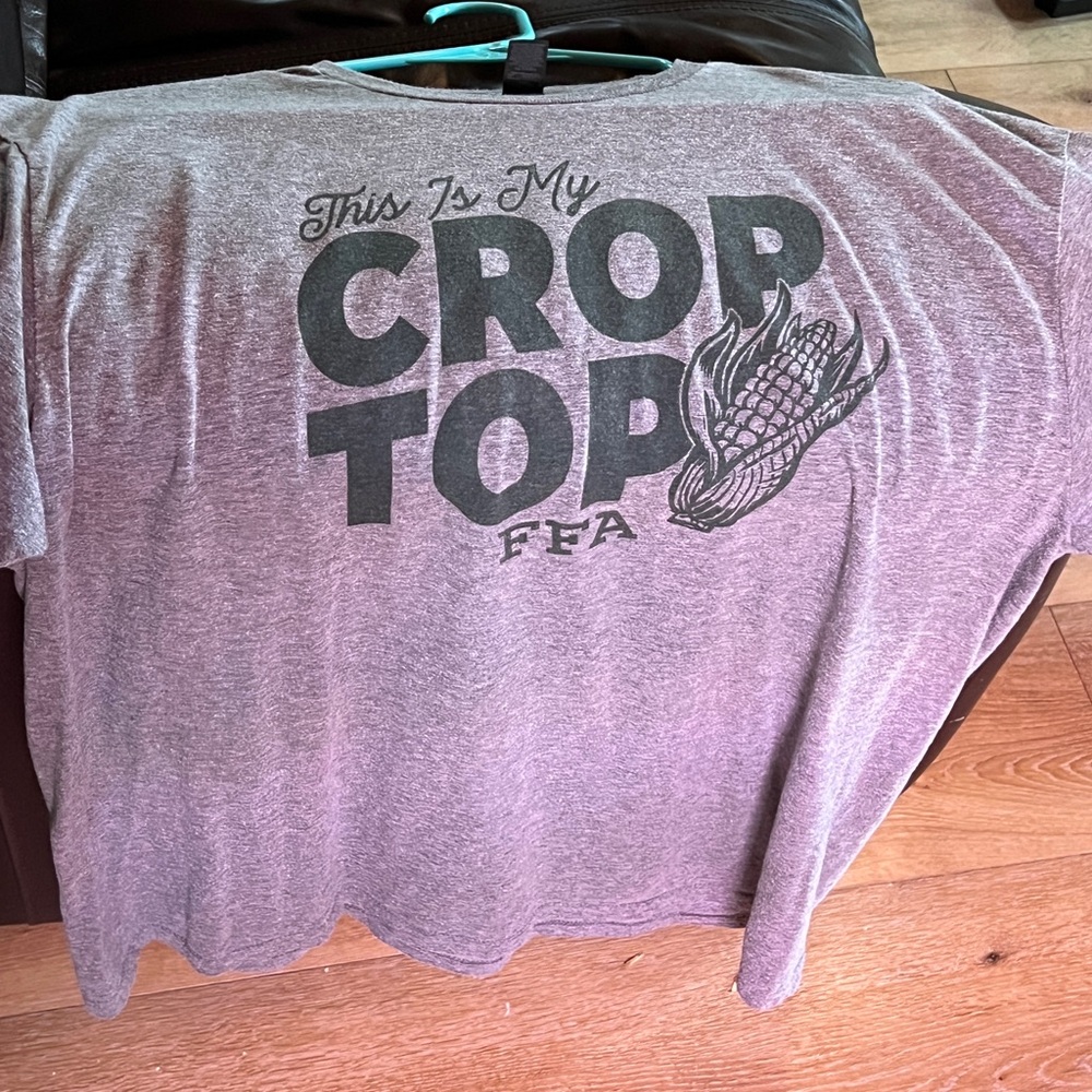 FA Gray Crop Top Tee